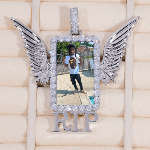 RIP WING 3D CUSTOM PICTURE PENDANT