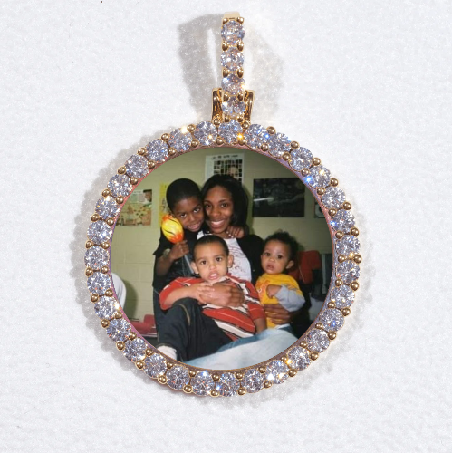 3D CIRCLE CUSTOM PICTURE PENDANT SMALL SIZE