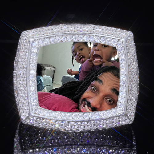 3D CUSTOM PICTURE ICED RING