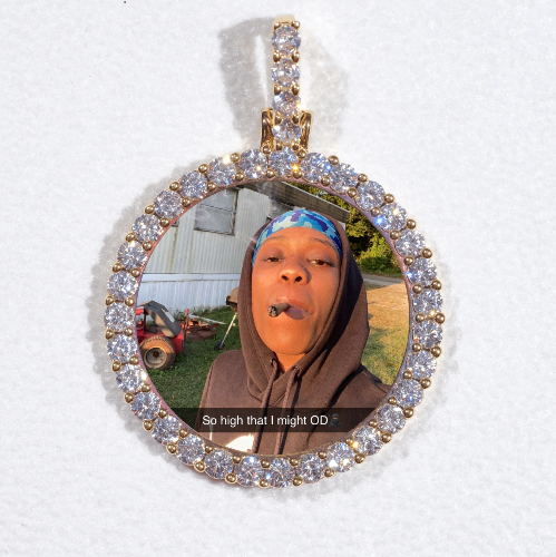 3D CIRCLE CUSTOM PICTURE PENDANT SMALL SIZE