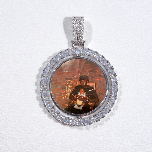 3D Spinning 2-Faced Custom Picture Pendant