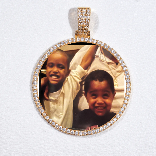 MEDIUM 3D CIRCLE CUSTOM PICTURE PENDANT