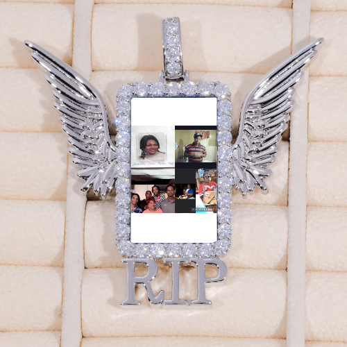 RIP WING 3D CUSTOM PICTURE PENDANT
