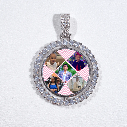 3D Spinning 2-Faced Custom Picture Pendant