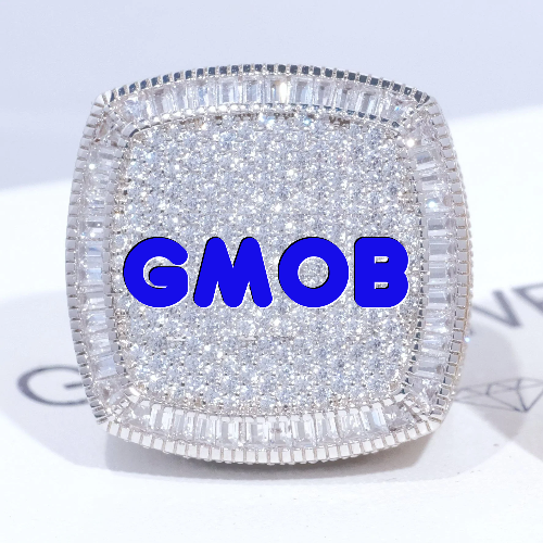 CUSTOM LETTER 3D ICED RING