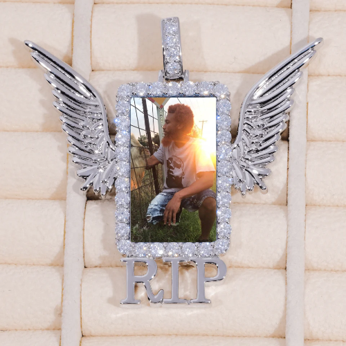 RIP WING 3D CUSTOM PICTURE PENDANT