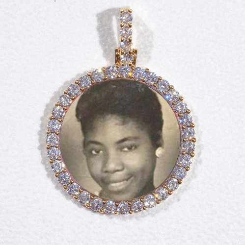 3D CIRCLE CUSTOM PICTURE PENDANT SMALL SIZE