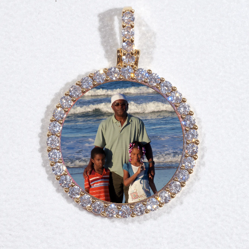 3D CIRCLE CUSTOM PICTURE PENDANT SMALL SIZE