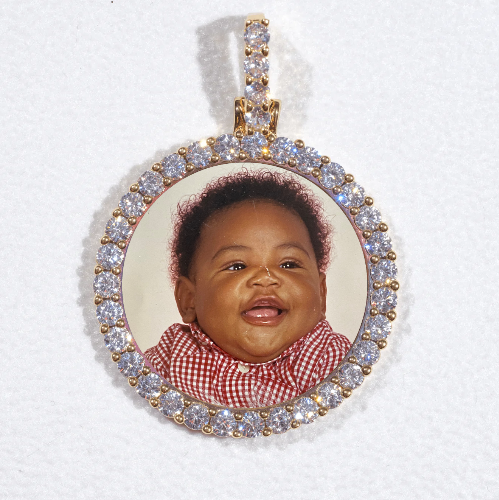 3D CIRCLE CUSTOM PICTURE PENDANT SMALL SIZE
