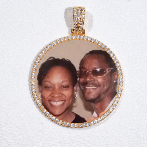 MEDIUM 3D CIRCLE CUSTOM PICTURE PENDANT