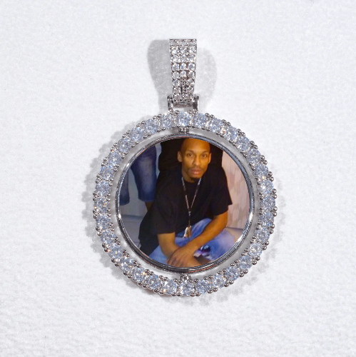 3D Spinning 2-Faced Custom Picture Pendant