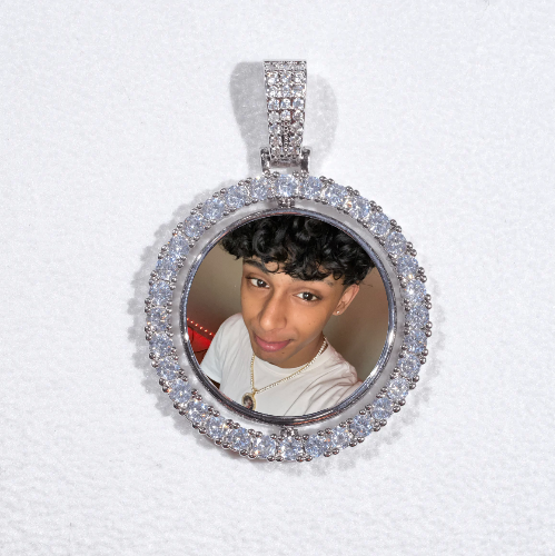 3D Spinning 2-Faced Custom Picture Pendant