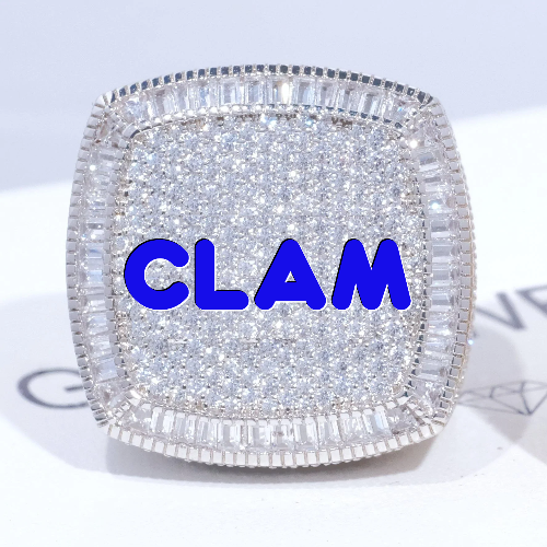 CUSTOM LETTER 3D ICED RING