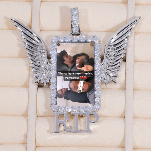 RIP WING 3D CUSTOM PICTURE PENDANT