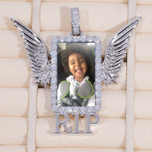 RIP WING 3D CUSTOM PICTURE PENDANT