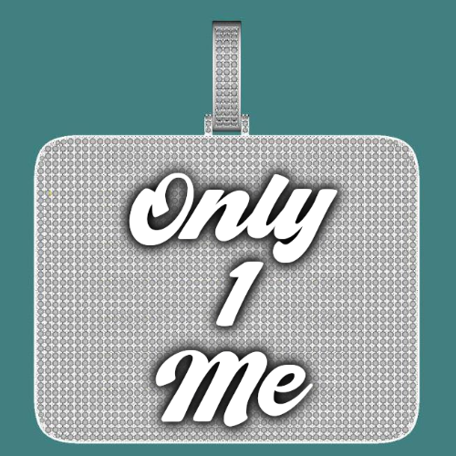 CUSTOM LETTER NECKLACE 3D BIG SQUARE