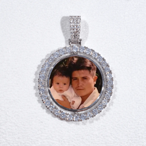 3D Spinning 2-Faced Custom Picture Pendant