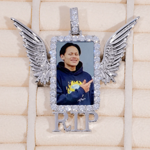 RIP WING 3D CUSTOM PICTURE PENDANT