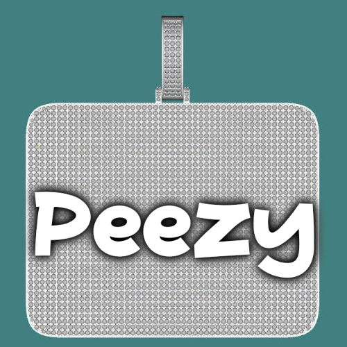 CUSTOM LETTER NECKLACE 3D BIG SQUARE