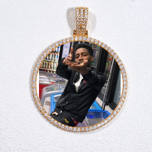 MEDIUM 3D CIRCLE CUSTOM PICTURE PENDANT