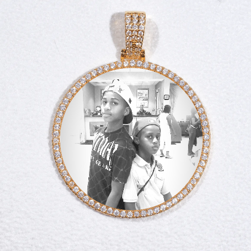 MEDIUM 3D CIRCLE CUSTOM PICTURE PENDANT