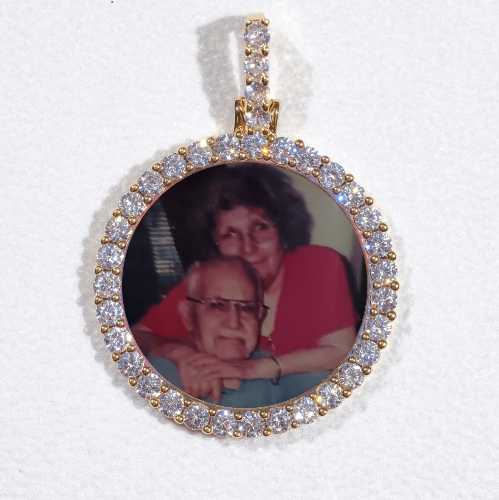 3D CIRCLE CUSTOM PICTURE PENDANT SMALL SIZE