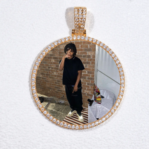 MEDIUM 3D CIRCLE CUSTOM PICTURE PENDANT