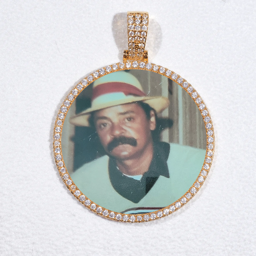 MEDIUM 3D CIRCLE CUSTOM PICTURE PENDANT