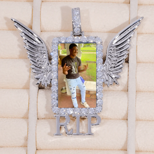 RIP WING 3D CUSTOM PICTURE PENDANT