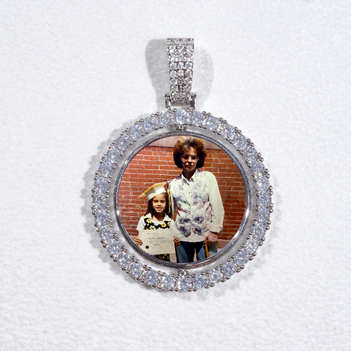 3D Spinning 2-Faced Custom Picture Pendant