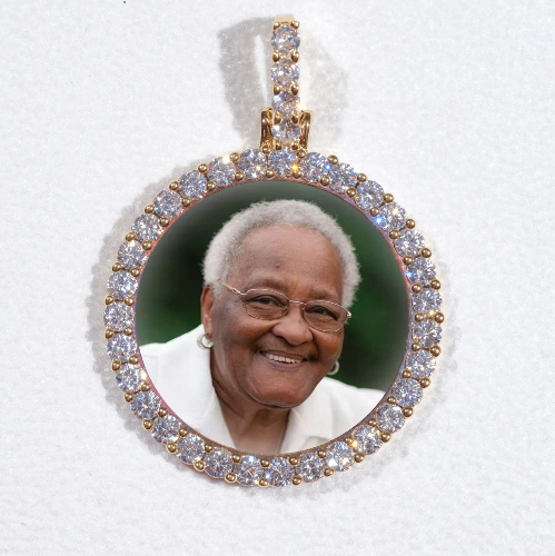 3D CIRCLE CUSTOM PICTURE PENDANT SMALL SIZE