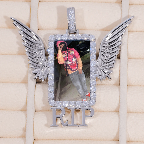 RIP WING 3D CUSTOM PICTURE PENDANT
