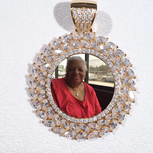Large 3D Wheat Ear Custom Picture Pendant
