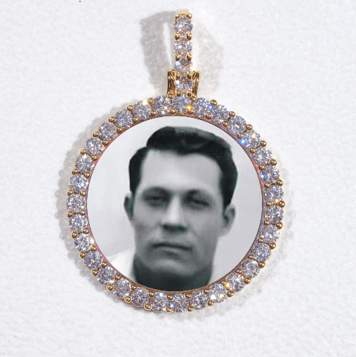 3D CIRCLE CUSTOM PICTURE PENDANT SMALL SIZE