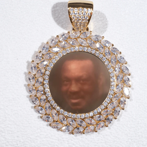 Large 3D Wheat Ear Custom Picture Pendant