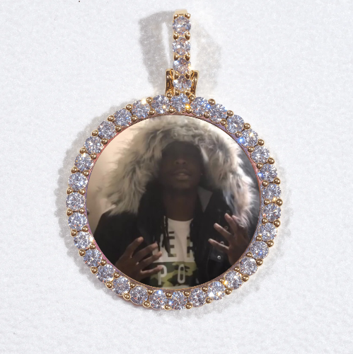3D CIRCLE CUSTOM PICTURE PENDANT SMALL SIZE
