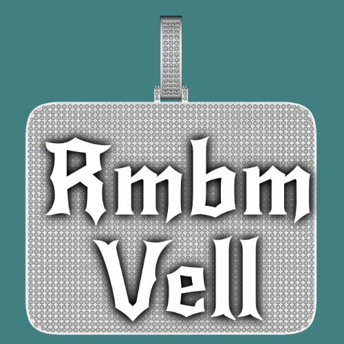 CUSTOM LETTER NECKLACE 3D BIG SQUARE