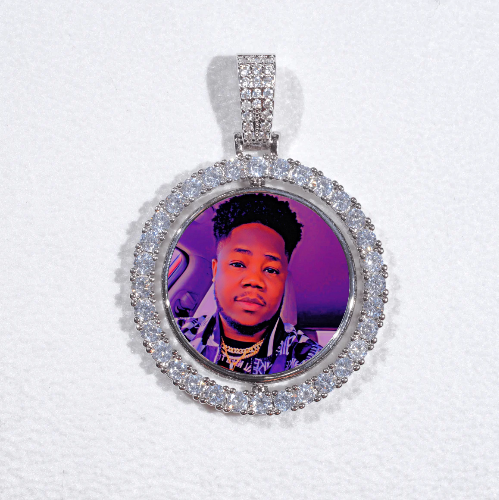 3D Spinning 2-Faced Custom Picture Pendant