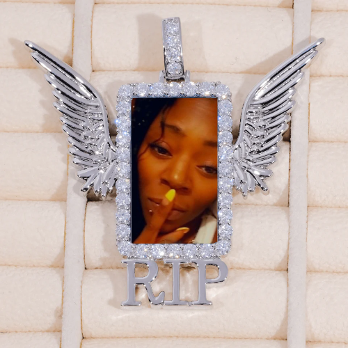 RIP WING 3D CUSTOM PICTURE PENDANT