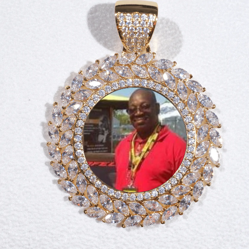 Large 3D Wheat Ear Custom Picture Pendant