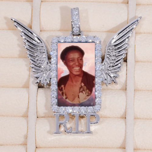 RIP WING 3D CUSTOM PICTURE PENDANT