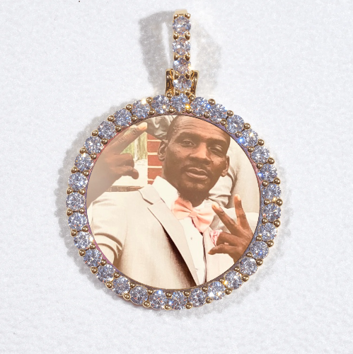 3D CIRCLE CUSTOM PICTURE PENDANT SMALL SIZE
