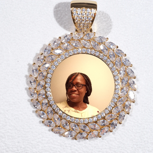 Large 3D Wheat Ear Custom Picture Pendant