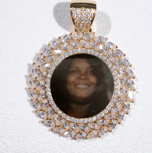 Large 3D Wheat Ear Custom Picture Pendant