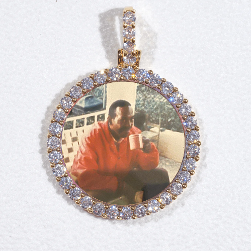 3D CIRCLE CUSTOM PICTURE PENDANT SMALL SIZE