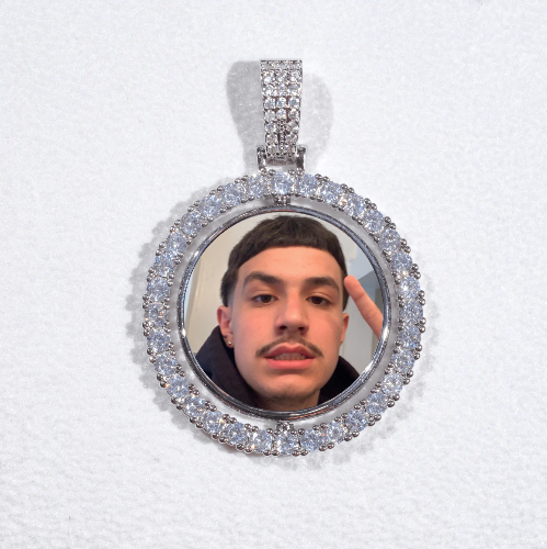 3D Spinning 2-Faced Custom Picture Pendant