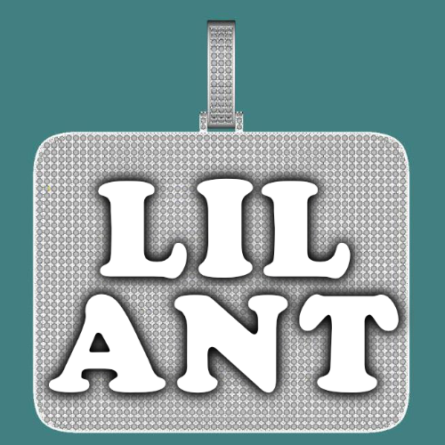 CUSTOM LETTER NECKLACE 3D BIG SQUARE