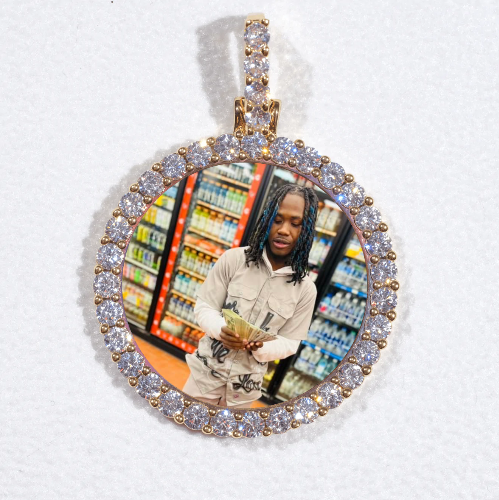 3D CIRCLE CUSTOM PICTURE PENDANT SMALL SIZE