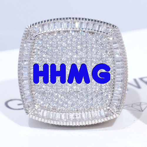 CUSTOM LETTER 3D ICED RING