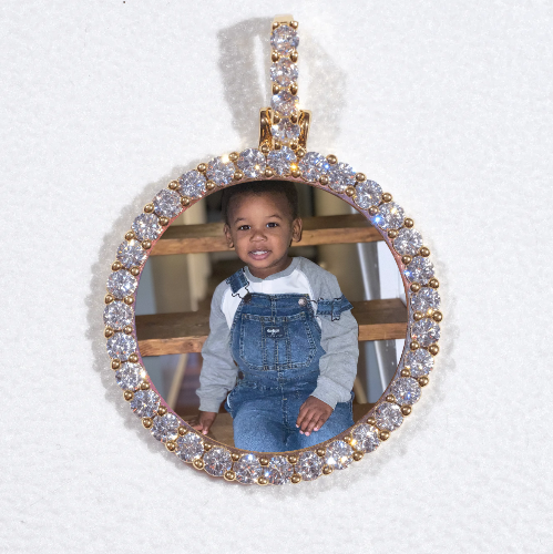 3D CIRCLE CUSTOM PICTURE PENDANT SMALL SIZE